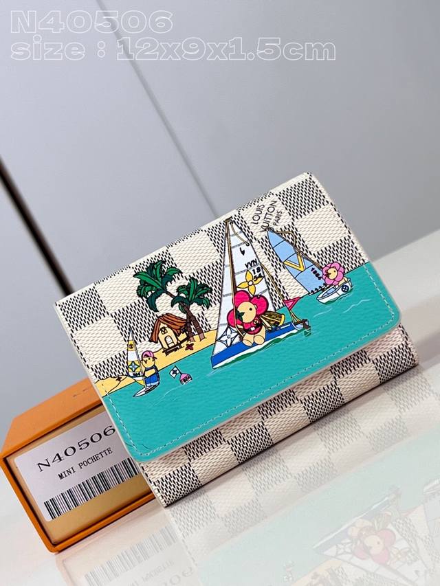 Top Original Home Photo N40506 This Victorine Wallet Is Decorated With A Printed