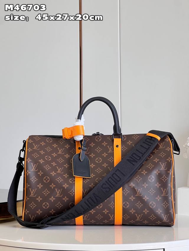 Top Original Single Home Real Shot M46703 This Keepall Bandouli Re 45 Travel Bag