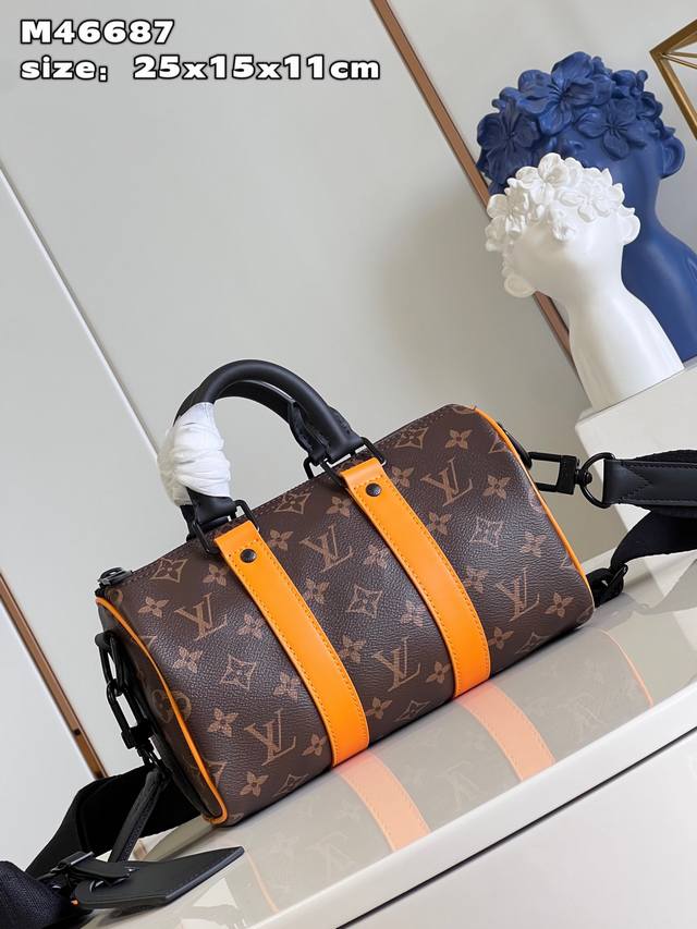 Top Original Home Real Shot M46687 The Pair Version Of The Keepall 25 Handbag Is