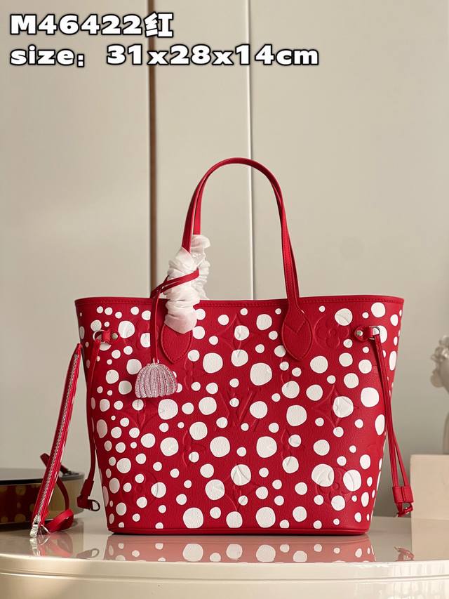 Top Original Single Home Real Shot M46422 Red Polka Dot Master Yayoi Kusama Join