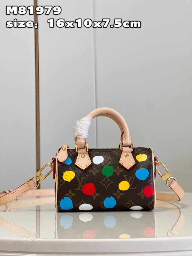 Top Original Home Real Shot M81979 This Lv X Yk Nano Speedy Handbag Is From The