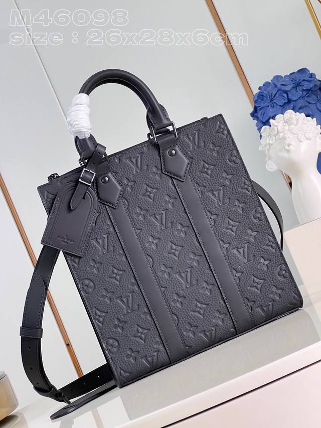 Top Original Home Real Shot M46098 Embossed New Sac Plat Cross Handbag Is Based