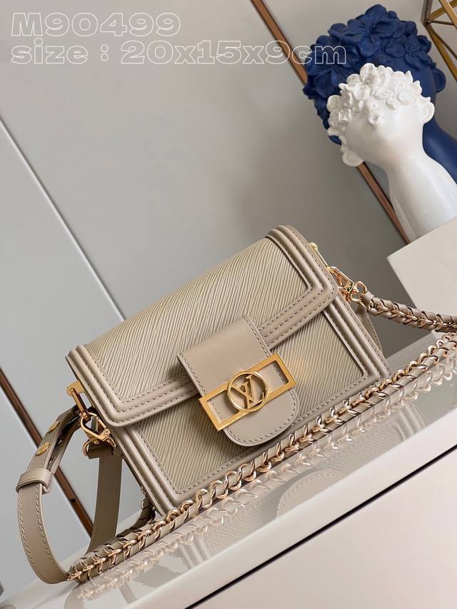 Top Original Home Real Shot M90499 Khaki M23559 This Dauphine Mini Handbag Prese