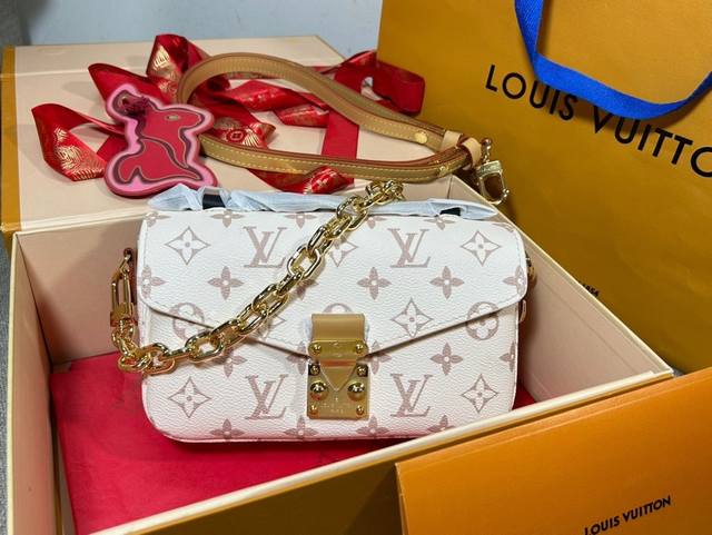 Top Original Replica Exclusive Real Shot M46914, 46279 White Flower, Pochette M