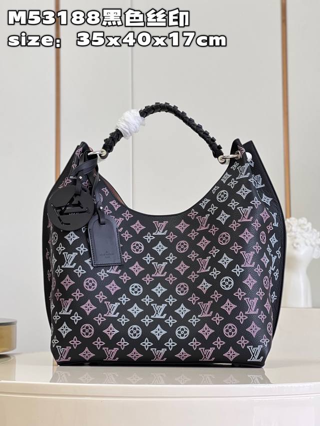 Top Original Single Home Real Shot M53188 Black Silk Screen This Carmel Hobo Bag