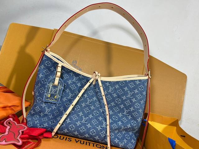 Top Original Single M46855 Blue Denim Jeans Launched A New Carryall Medium Handb