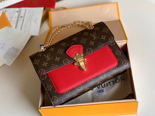 Top Original M41731 Monogram Canvas With Colorful Calfskin This New Victoire Bag