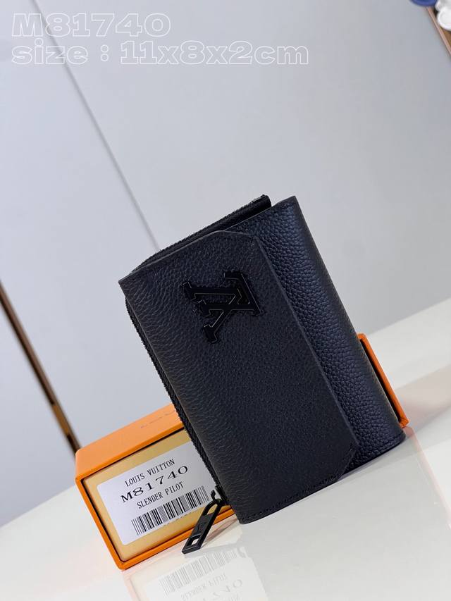 Top Original Home Shot M81740 Black Slender Pilot Wallet Joins The Lv Aerogram S