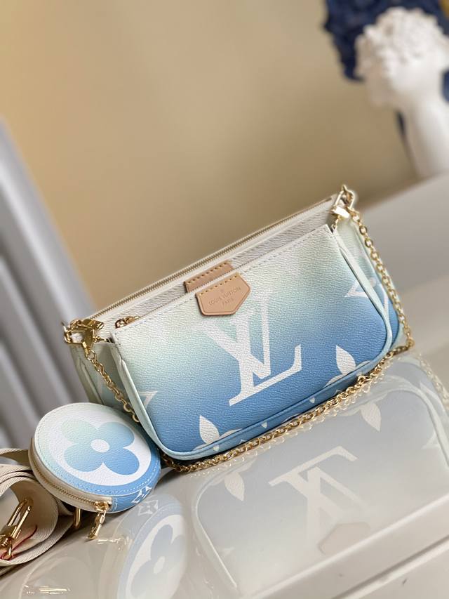 Top Original M57633 Blue Multi Pochette Accessoires Handbag Made Of Monogram Gia