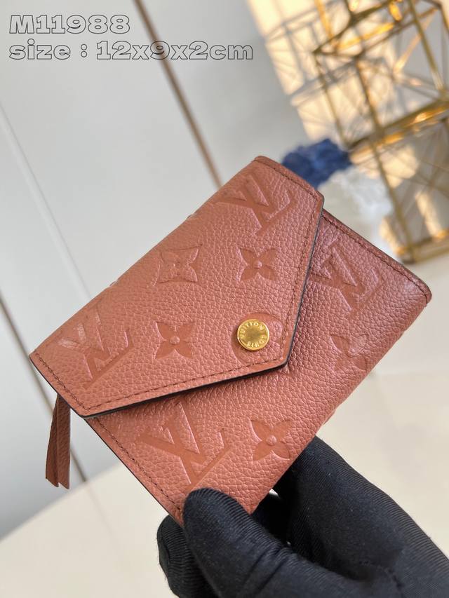 Top Original Single M11988 Brown Victorine Wallet Made Of Monogram Embossing, Wi