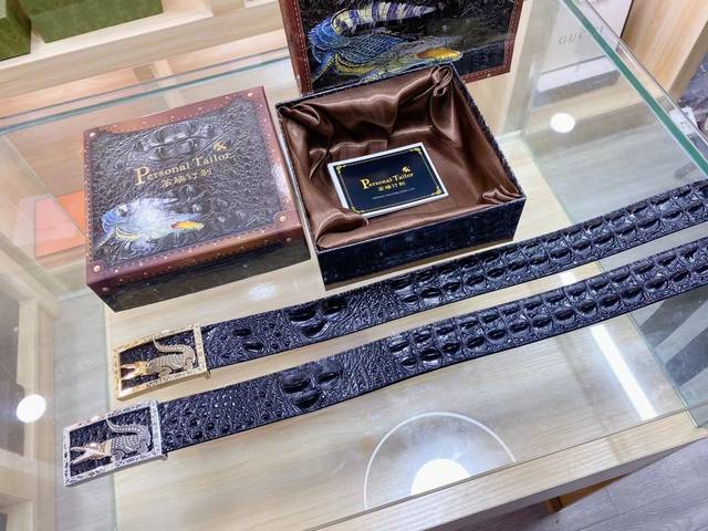 Louis Vuitton Crocodile Belt Body Is Made Of Imported Cowhide Pressed Crocodile