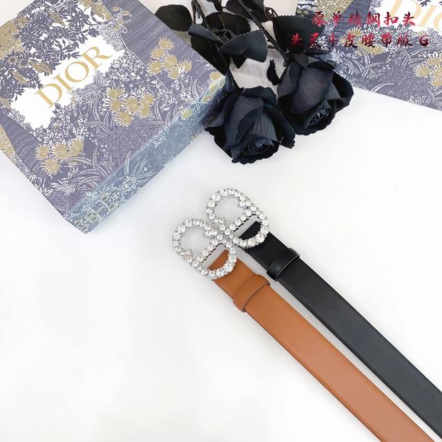 Dio Dijia Women's Original New Product. The Belt Body Is Made Of Double-Sided It