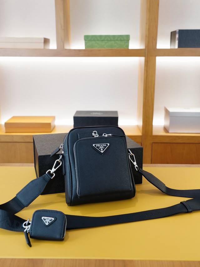 Prada Prada Official Website Synchronized High Version Crossbody Shoulder Bag Ti
