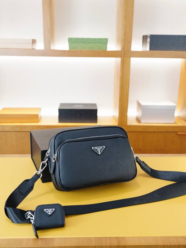 Prada Prada Official Website Synchronized High Version Crossbody Shoulder Bag Ti