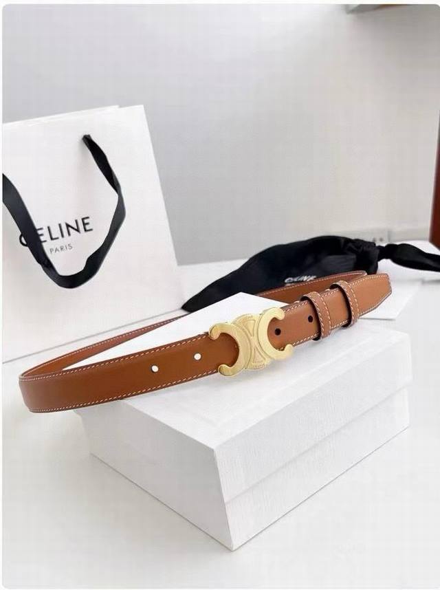 Celine Celine Ss20 New Arc De Triomphe Logo Korean Fashion Belt For Men And Wome