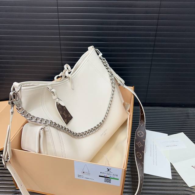 Louisvuitton Louis Vuitton Carryall Dark Mm White Warrior Motorcycle Bag Shoulde