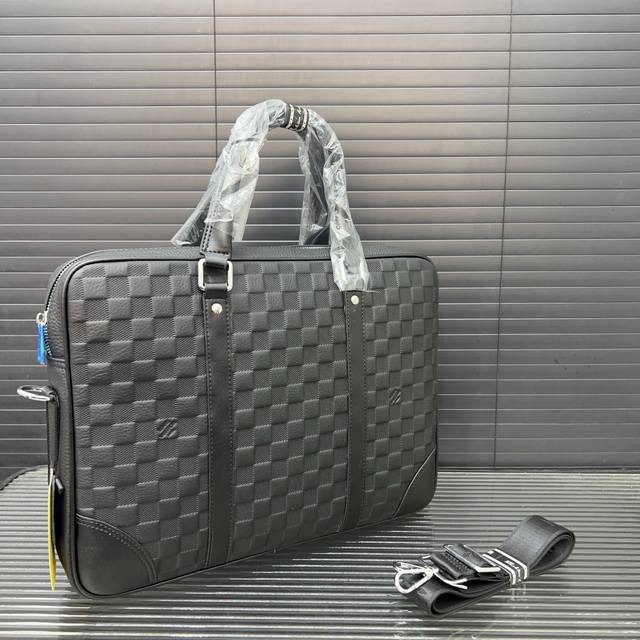 Louisvuitton Louis Vuitton Men's Leather Briefcase Computer Bag Crossbody Handba