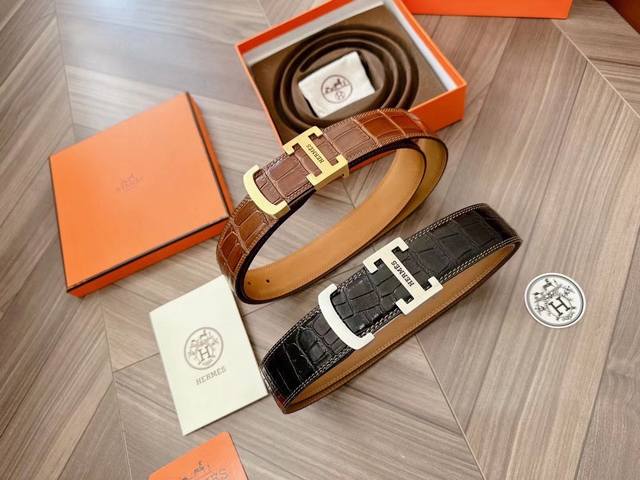 Heres. Hermes Original Counter New Buckle With Double-Sided Imported Leather Bel