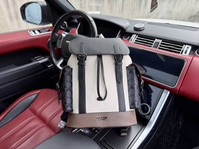 High-End New "Coach" Backpack Coach Upgraded Backpack Coach Hudson 30 Color Matc