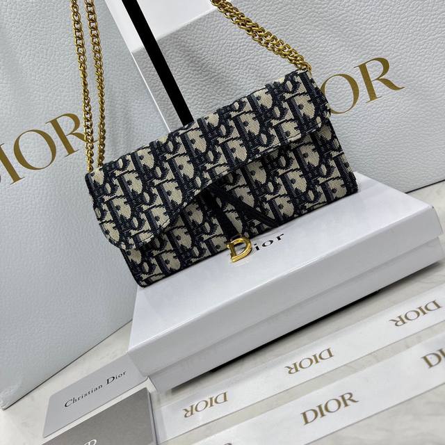Dior 621668 Color Black Size 19*10.5*3.5 Dior Counter Synchronization, Shoulder