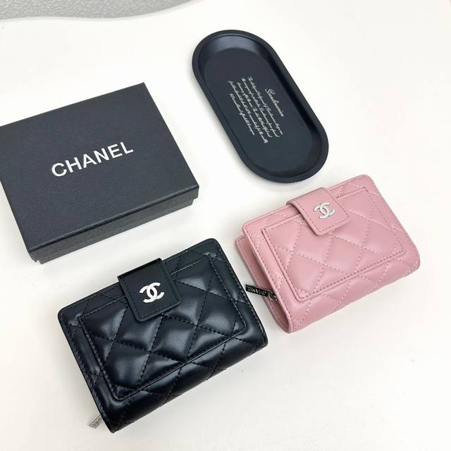 Chanel 8354 Color Black And Pink Size 13.5X9.5X3.5 The Latest Model From The Cou