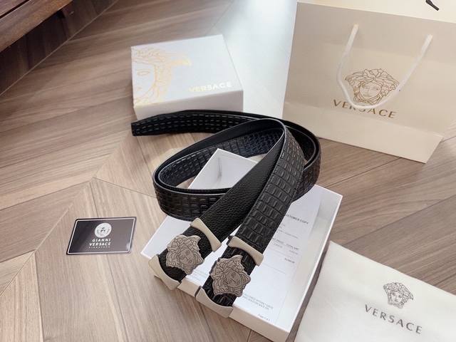 Versace - Pure Cowhide, High-End Product, Clear Texture, Super Good Feel, Double