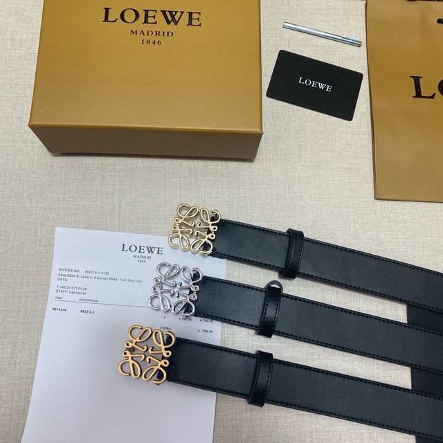 Brand: Loewe. Imitation Copper Buckle Grade: Original Private Goods. Top Layer C