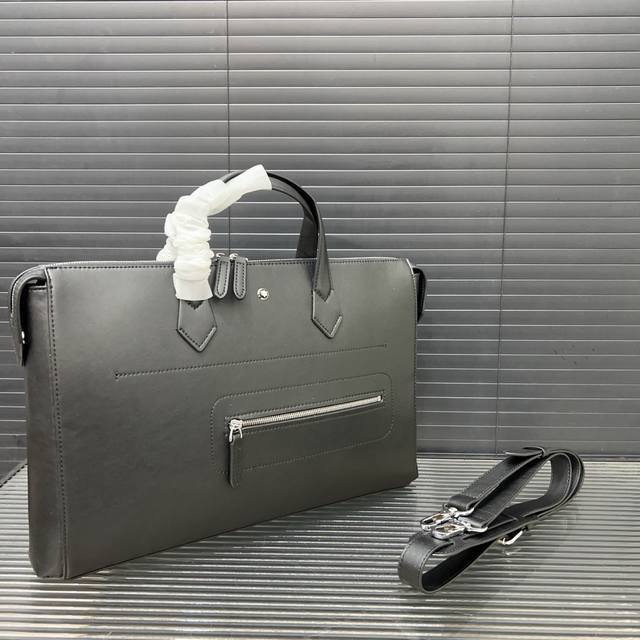 Montblanc Montblanc Shoulder Bag Documentcase File Bag Cowhide Men's Bag Briefca
