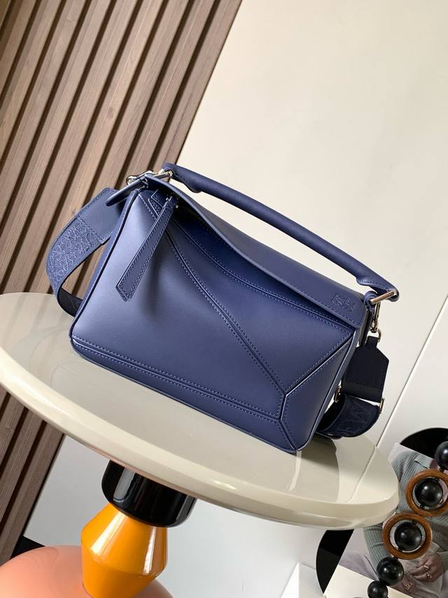 Geometric Bag 24Cm Puzzle Handbag! Original Imported Nappa Calfskin Luojia's Pop