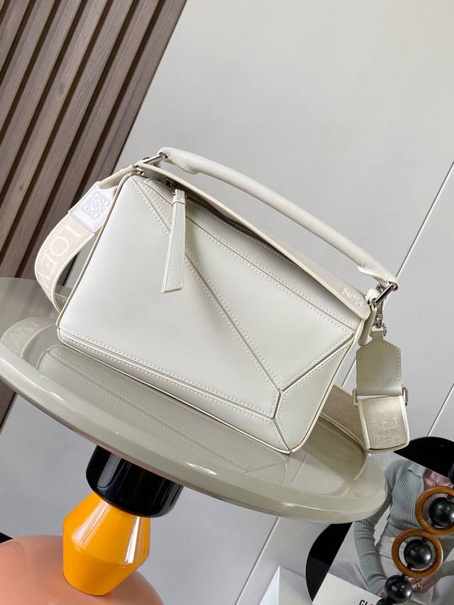 Geometric Bag 24Cm Puzzle Handbag! Original Imported Nappa Calfskin Luojia's Pop