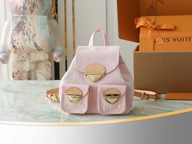 Top Original Home Shot M13031 Pink Denim Backpack Venice Backpack Returns With C