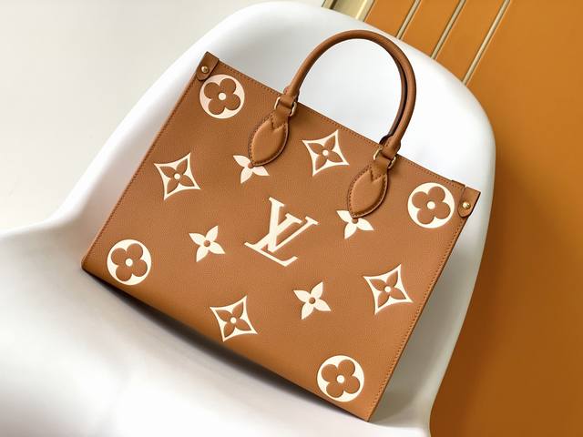 Top Original Onthego Medium Handbag M45494 Apricot Print 45495 Black Print 45496