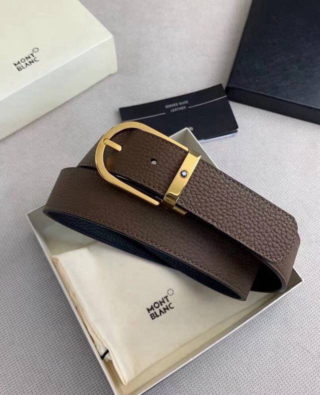 Brand: Montblanc Original Hardware Series Grade: Original Litchi Grain 3.5Cm The