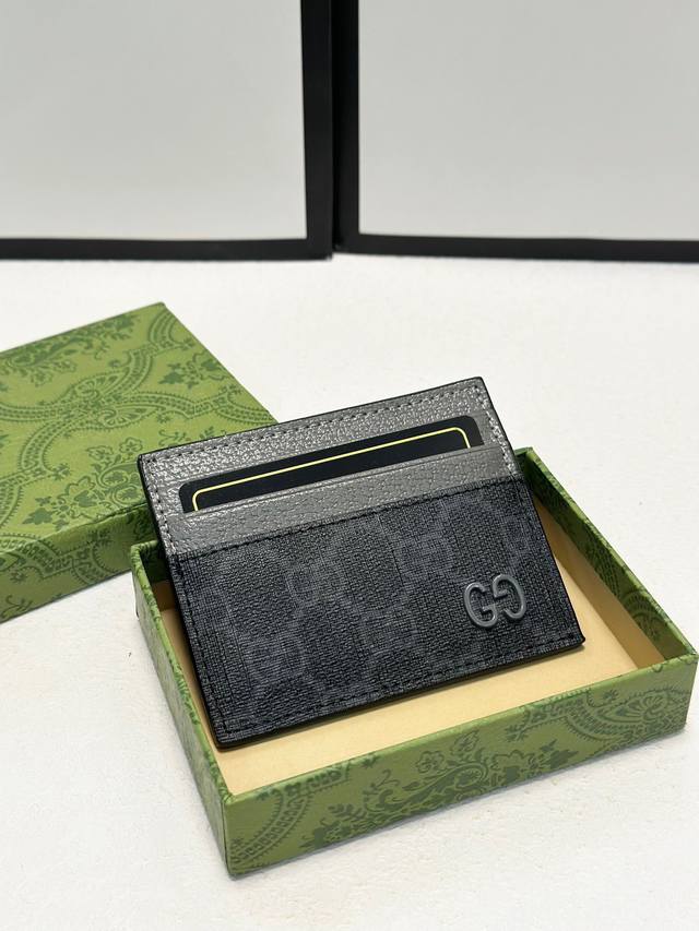 Color Gray Size 9X5 Pure Leather Card Holder Super Self-Retained. Dual-Purpose C
