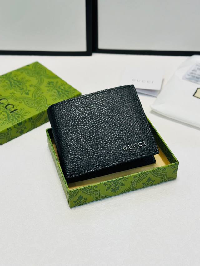 Short Color Black Size Short 12X10 Gucci Counter Men's Soft Leather Short Fold O