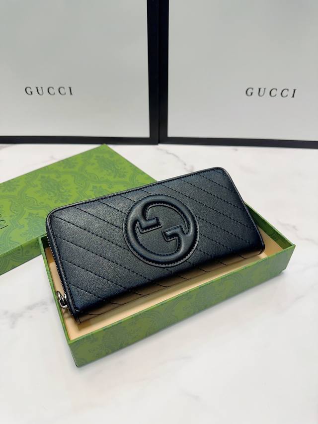 Color Black Size 19X10 Gucci Original Single Zipper Wallet One To One Workmanshi
