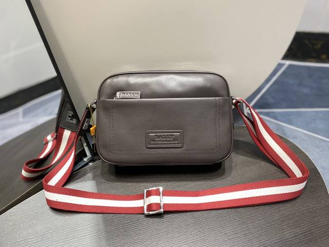Bally Men's Crossbody Bag Size: 27X8X18Cm Made Of Top-Grain Cowhide, Customized