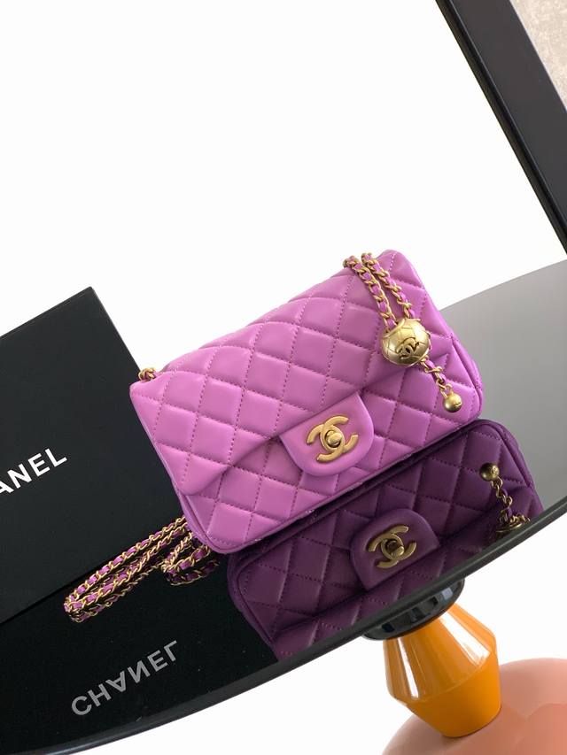 Chanelas1787 Popular Metal Cf Mini Flap Bag Globally A Small Gold Ball Is Added
