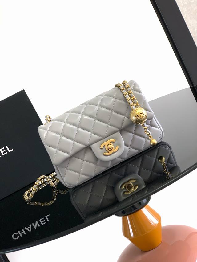 Chanelas1787 Popular Metal Cf Mini Flap Bag Globally A Small Gold Ball Is Added