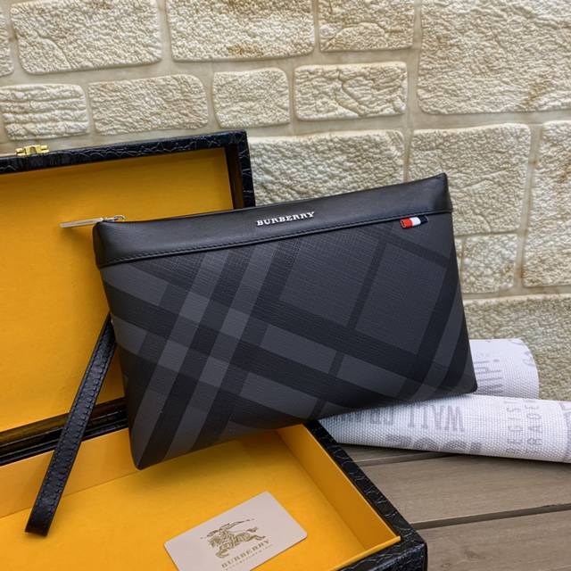 Batch Model: 33063 Gray Burberry Latest Counter Model, The Highest Grade Cowhide