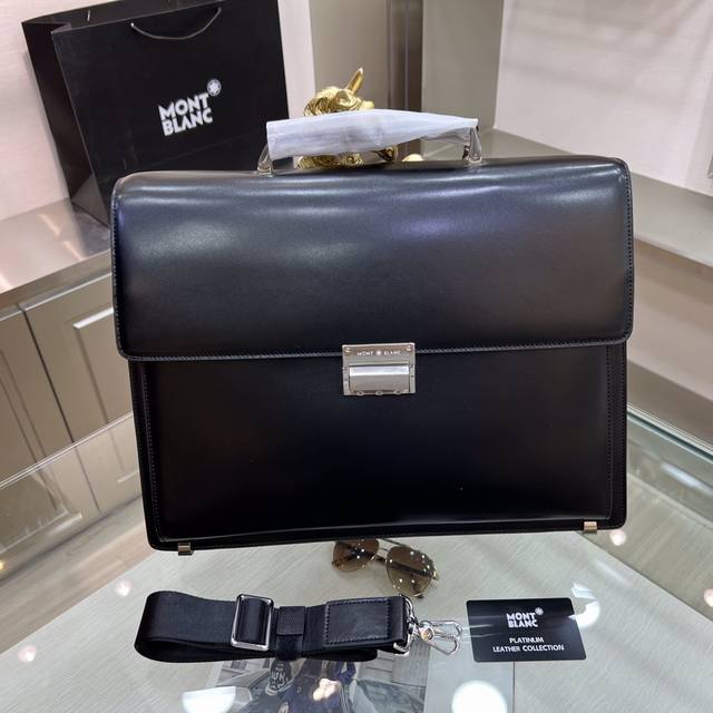 Montblanc International Montblanc's New Men's Briefcase Is Made Of Imported Cros