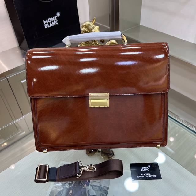Montblanc International Montblanc's New Men's Briefcase Is Made Of Imported Cros