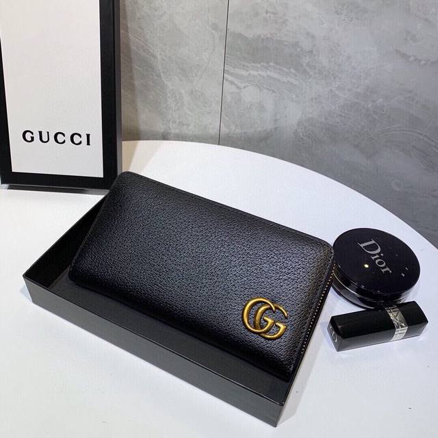 Color Black Size 20X10 Gucci's Popular Pig-Grain Cowhide Counter Synchronization