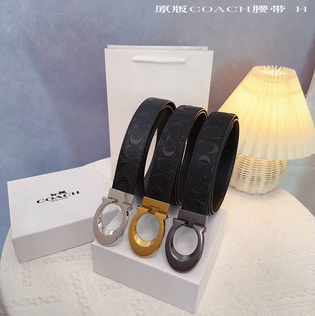 Original Quality Punching Brand: Aima H Men's Color: Black Buckle: Gold And Silv