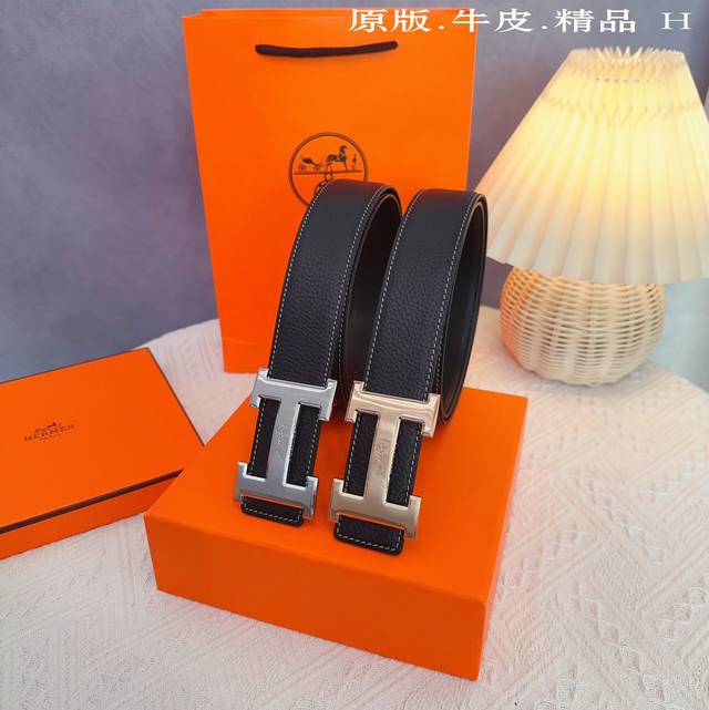 Original Quality Punching Brand: Aima H Men's Color: Black Buckle: Gold, Silver