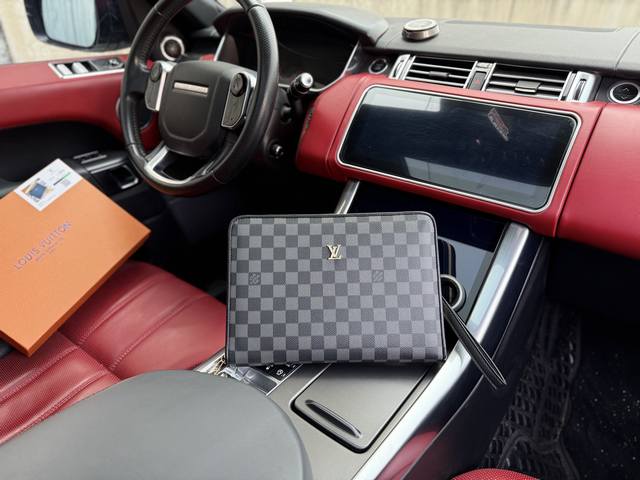 High-End New "Louis Vuitton" Lv Clutch Louis Vuitton Men's Clutch Classic Monogr