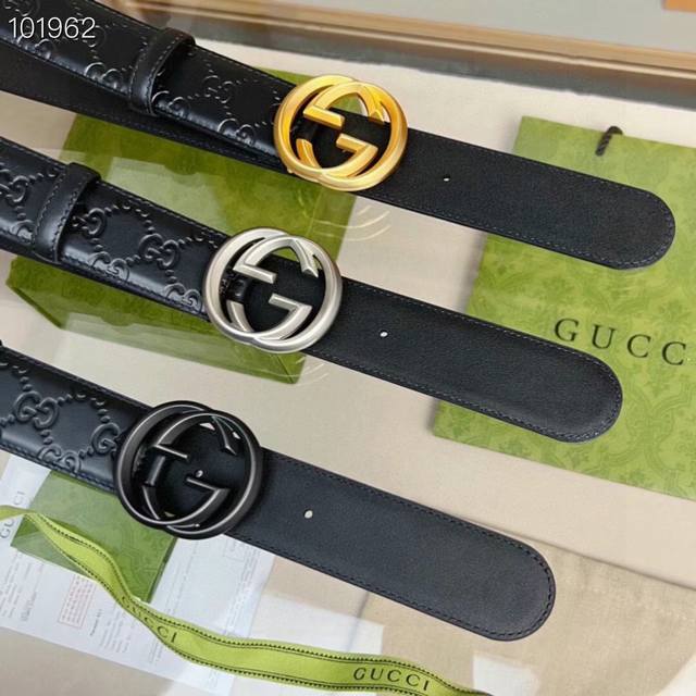 Gucci Counter Synchronized Model, The Belt Body Is Made Of Double-Sided First-La