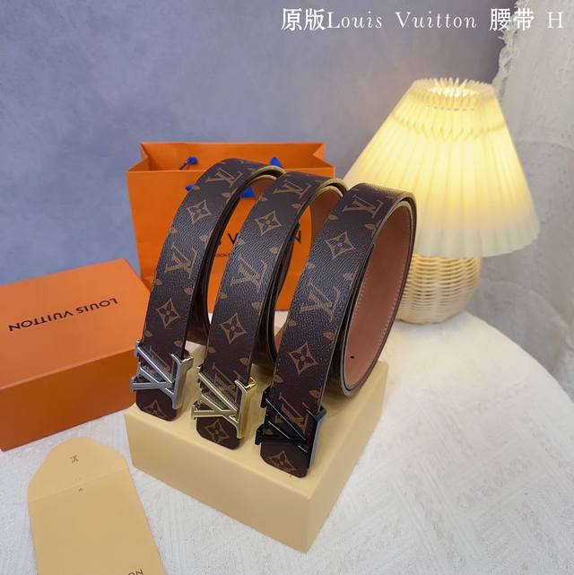Original Quality Punching Brand: Louis L Men's Color: Brown Buckle: Gold, Silver