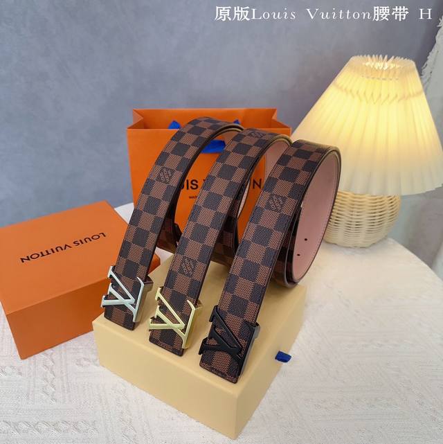 Original Quality Punching Brand: Louis L Men's Color: Coffee Buckle: Gold, Silve