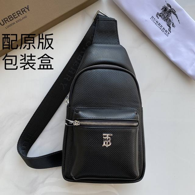 Batch, Burberry Men's Chest Bag Model: 1049 Size: 30 17 5Cm Real Product Shootin